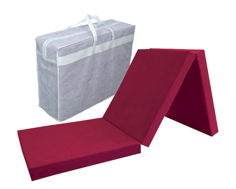 Faltmatratze - Klappmatratze bordeaux Faltmatratze